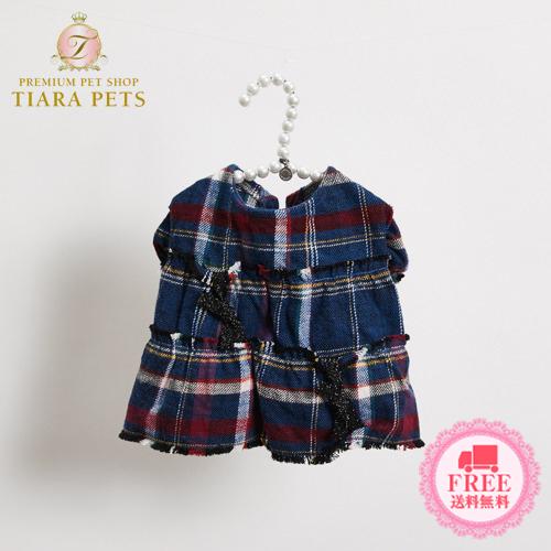 ルイスドッグ louisdog Check Fringe Dress 小型犬 犬服 ウエア スカート...