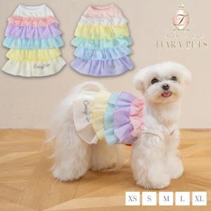 オーダーメイド犬服のベージュチェックワンピース : オーダーメイド