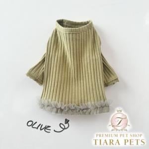 ルイスドッグ louisdog Olive TEE 小型犬 犬服 トップス Tシャツ カットソー セレブ｜TIARA PETS JAPAN