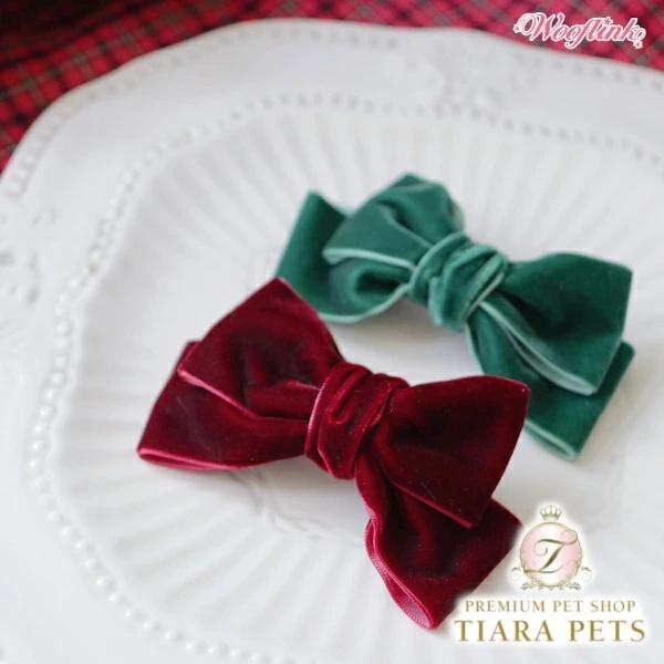 ウーフリンク WOOFLINK JOY VELVET HAIRBOW【小型犬 犬用 ヘアアクセサリー...