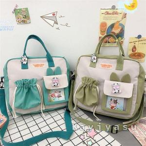 レッスンバッグ 可愛い キッズ 手提げバッグ 2WAY ショルダーバッグ カバン 子供 学生鞄 補助鞄 絵本袋 子ども お稽古 幼稚園 保育園 小学校｜tibipoko3-st