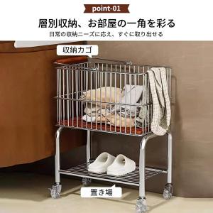 ランドリーバスケット キャスター付き 大容量 ...の詳細画像3
