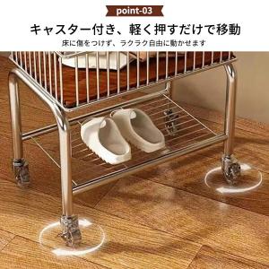 ランドリーバスケット キャスター付き 大容量 ...の詳細画像5