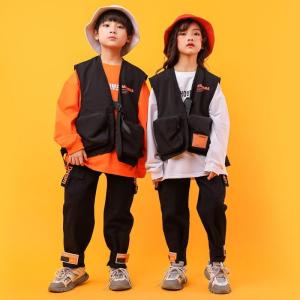 キッズ ダンス衣装 ヒップホップ HIPHOP 子供 ス パンツ セットアップ 女の子 長袖 JAZZ DANCE ジャズダンス ステージ衣装 練習着｜tibipoko3-st