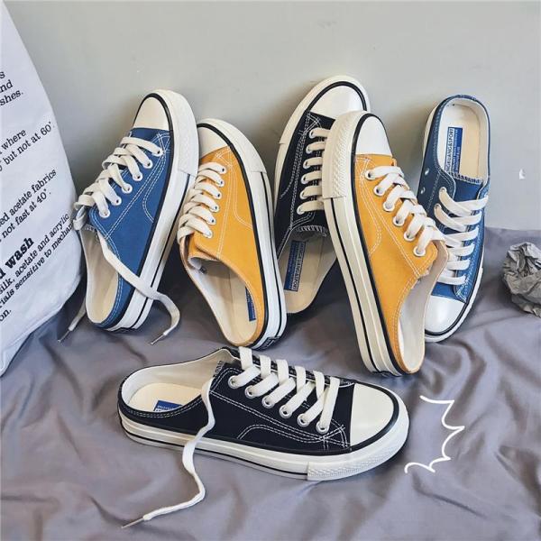 履きやすい サマーシューズ かかとなしスリッパ メンズミュール アウトドア ローカット かかとなしス...