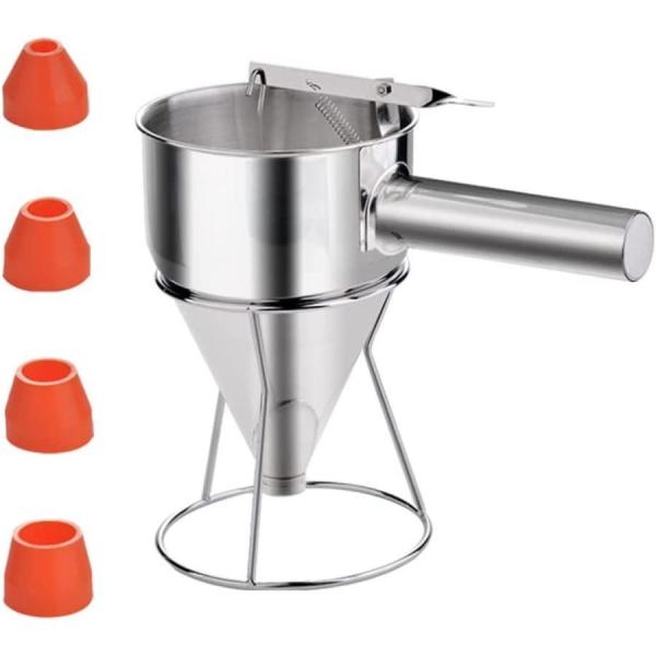 チャッキリ 種落し ロート ステンレス製 タコ玉バッターディスペンサー フィッシュボールファンネル ...