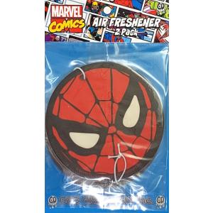 MARVEL (マーベル) Spiderman (スパイダーマン)  Air Freshener 芳香 シナモン 丸型 2Pセット｜ticktack-jp