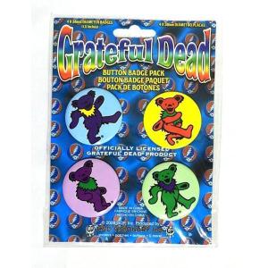 Grateful Dead　缶バッジ(ピンタイプ)　4個セット　｜ticktack-jp