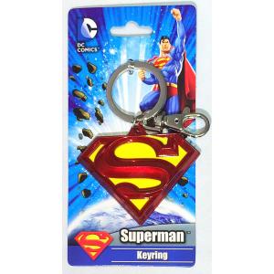DCコミック Superman (スーパーマン) ロゴ キーリング メタルタイプ キーホルダー