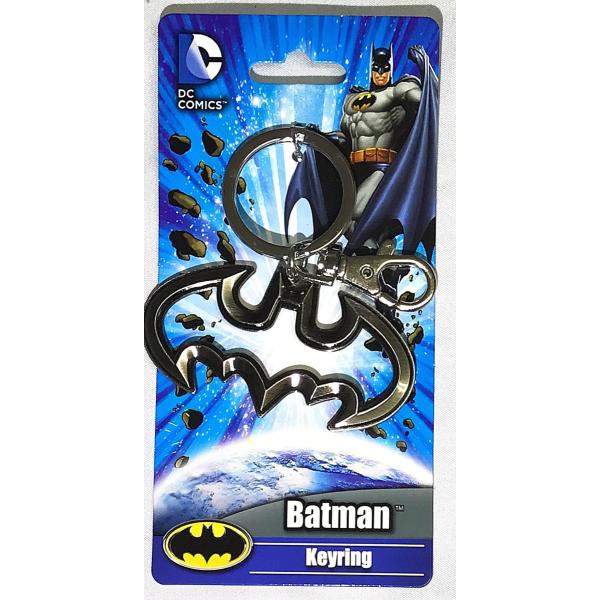 DCコミック　バットマン　ロゴ キーリング　メタルタイプ