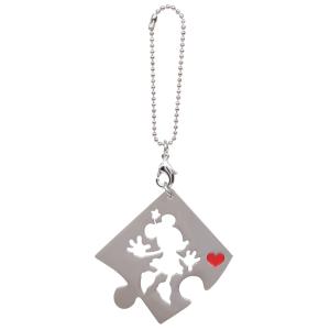 Disney (ディズニー) Minnie mouse (ミニー マウス) Puzzle Pewter Keyring メタルタイプ キーリング キーホルダー