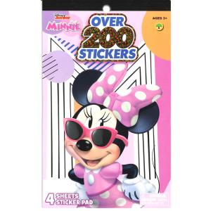 Disney (ディズニー) Minnie (ミニー) 4 Sheet　シール ステッカー 4シート 200枚｜ticktack-jp