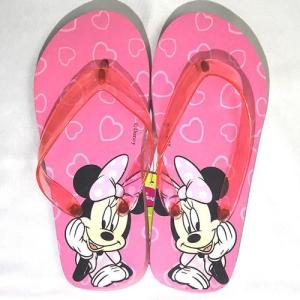 【訳あり商品】Disney ( ディズニー) キャラクター ミニーマウス ビーチサンダル ピンク  20cm｜ticktack-jp