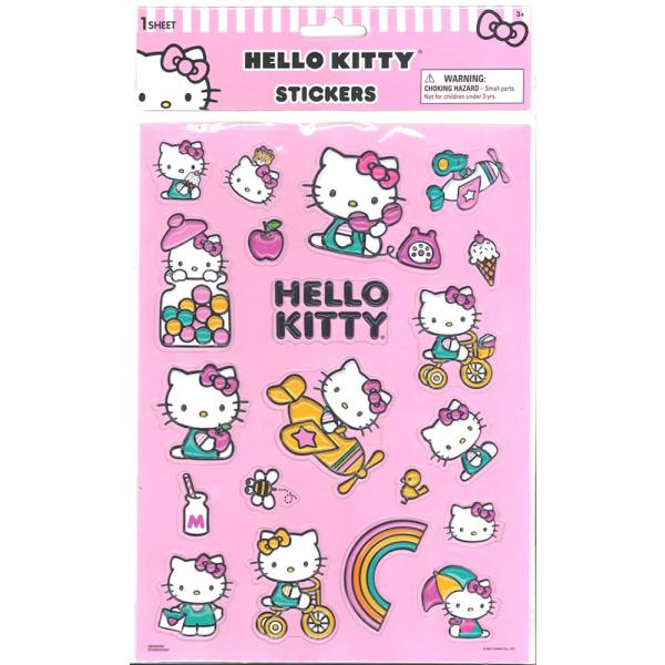 Hello Kitty (ハローキティ) キティちゃん Raised Sticker Sheet 立...