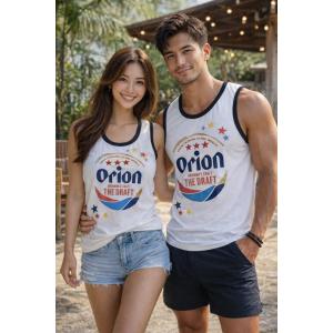 沖縄限定 オリオンビール ノースリーブ タンクトップ 星 スター 正規品 沖縄土産 白 ホワイト S M L XL ※ご出荷まで最長で1週間前後お時間を頂きます。