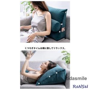 三角 クッション 背もたれ クッション ソファ...の詳細画像3