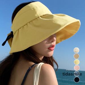 サンバイザー 小顔 UV対策帽子 韓国｜tidasmile