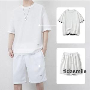 セットアップ メンズ 上下セット 夏服 半袖 ...の詳細画像1