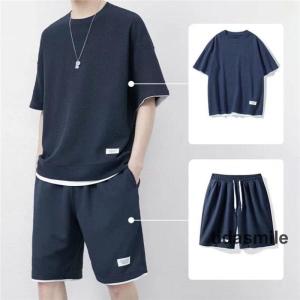 セットアップ メンズ 上下セット 夏服 半袖 ...の詳細画像2