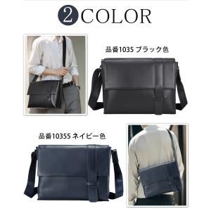 TIDING ショルダーバッグ A4 本革 ナ...の詳細画像1