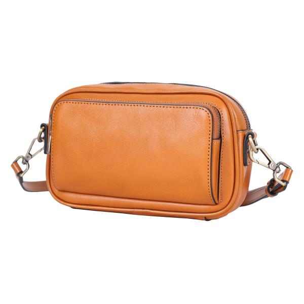 TIDING 本革 ショルダーバッグ メンズ ミニ 斜めがけバッグ 男女兼用 軽量 防水 コンパクト...