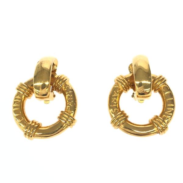 CELINE セリーヌ イヤリング   サークル/ロゴ ヴィンテージ   ゴールドカラー レディース