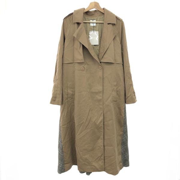 AMERI VINTAGE アメリヴィンテージ トレンチコート 未使用品 サイズ:F 異素材 チェッ...