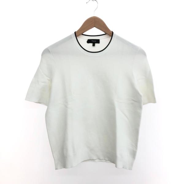 theory  WOOTER CREPE KNIT LINKS LINKS 良好 サイズ:S ウース...