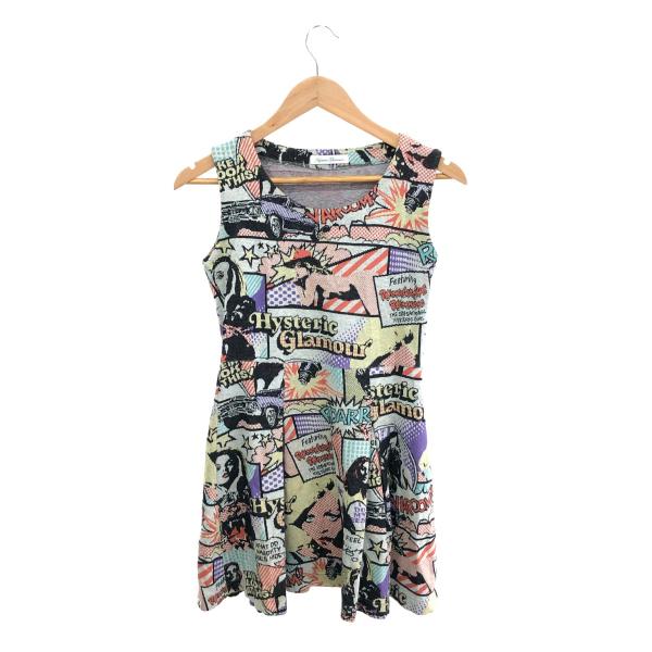 HYSTERIC GLAMOUR ヒステリックグラマー アメコミワンピース  サイズ:F ノースリー...