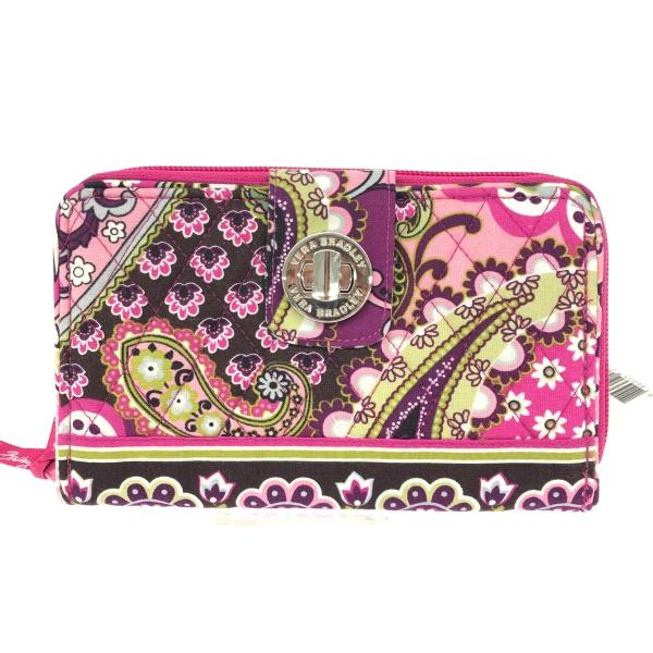 Vera Bradley ヴェラブラッドリー ラウンドファスナー長財布 新品同様  ペイズリー/キル...