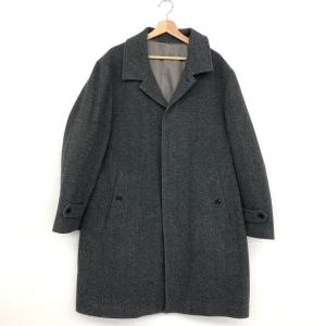 美品 サルトリオ アンゴラ ダブルフェイス チェスターコート グレー 46 M 美品 サルトリオ アンゴラ ダブルフェイス チェスターコート