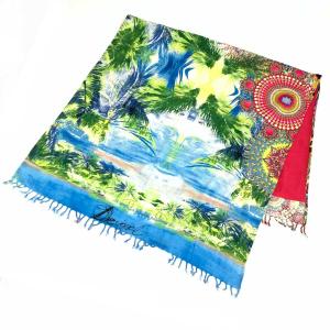 ETRO エトロ マフラー ブラウン カシミア100％ ペイズリー柄  