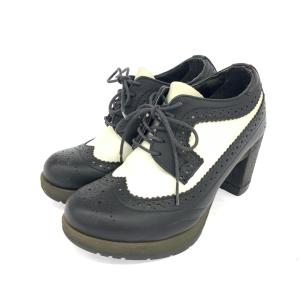 Dr.Martens ドクターマーチン  レザーシューズ  EU36  ブラック/ホワイト レザー  レディース 靴 シューズ shoes｜tifana