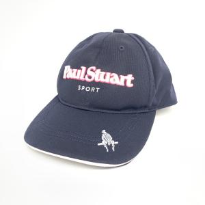 Paul Stuart SPORT ポールスチュアートスポーツ ゴルフ キャップ 美品   ネイビー ポリエステル  レディース 帽子 ハット hat 服飾小物｜tifana