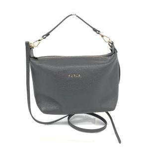 FURLA フルラ  2WAYミニショルダーバッグ   グレー レザー  レディース 多機能 bag 鞄｜tifana