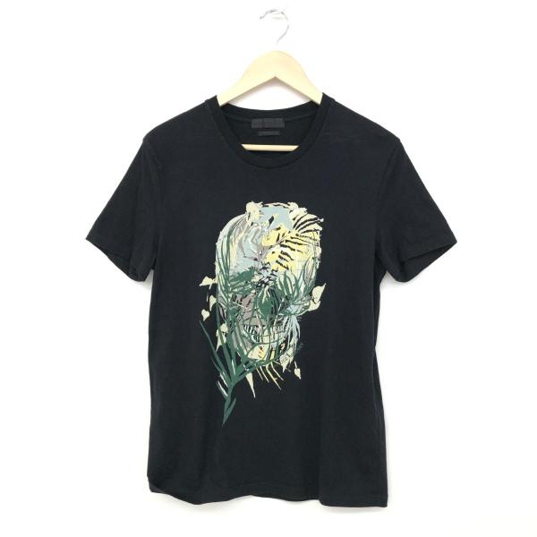 ALEXANDER MCQUEEN アレキサンダーマックイーン  半袖Tシャツ    ブラック コッ...