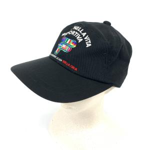 FILA フィラ  キャップ  M 56.5cm  ブラック コットン100% ロゴ刺〓 レディース ゴルフ 帽子 服飾小物｜tifana