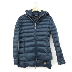 EMPORIO ARMANI エンポリオアルマーニ  アンサンブルダウンコート 良好 サイズL 281428 ネイビー  レディース  アウター ダウンベスト｜tifana