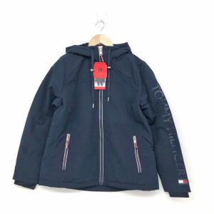 TOMMY HILFIGER トミーヒルフィガー  ジップアップジャケット 未使用品 サイズM  ネイビー  レディース  アウター ロゴ｜tifana