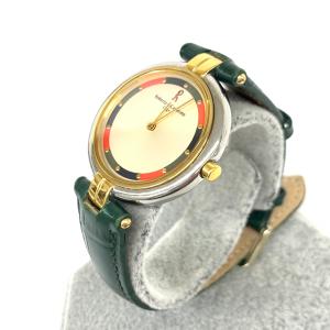 ROBERTA DI CAMERINO ロベルタディカメリーノ  腕時計 良好 クォーツ 956.0121.2 シルバーカラー/グリーン SS×レザー レディース ウォッチ watch｜tifana