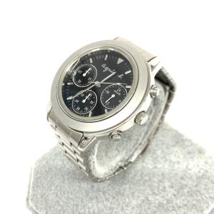 agnes b. アニエスベー  腕時計  クロノグラフ V654-6100 ブラック/シルバーカラー SS レディース ウォッチ watch｜tifana