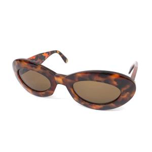 Gianni Versace ジャンニヴェルサーチ  サングラス  MOD415 ブラウン   レディース ヴィンテージ イタリア製 sunglasses 服飾小物｜tifana