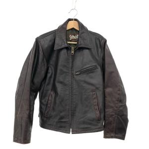 schott ショット シングルライダース レザージャケット  34  ブラウン  メンズ  革ジャン アウター｜tifana