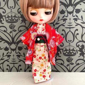 リカちゃん アイシードール ブライス 羽織 着物 作り帯 セット きもの