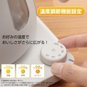 電気ケトル タイガー 蒸気レス 温度調節機能付...の詳細画像4