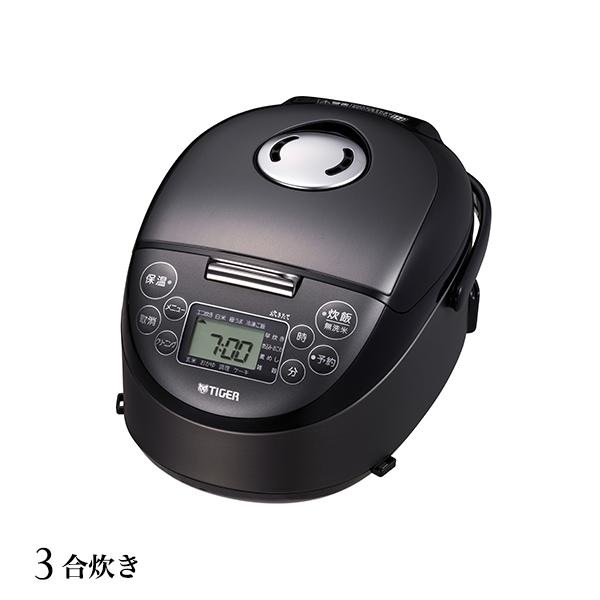 炊飯器 3合炊き 一人暮らし用 タイガー  IH炊飯器  JPF-G055  ブラック