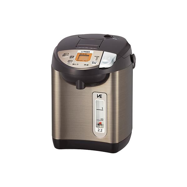 電気ポット 小型 2リットル タイガー 蒸気レス PIW-A220T ブラウン 省エネ 節電