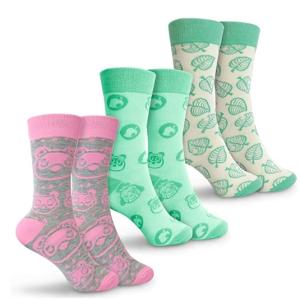 あつまれどうぶつの森 たぬきち しずえ 靴下3足セット 任天堂オフィシャルライセンス品 アメリカ限定