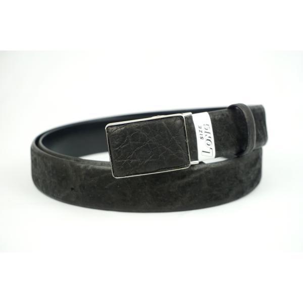 エレファントレザー　象革　メンズ　ベルト　日本製　ブラック　35mm幅　新品