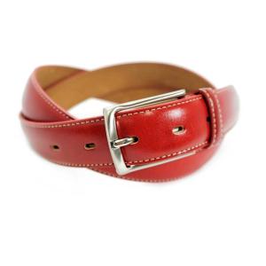 牛革　ベルト　メキシカンレザー　ユニセックス　日本製　レッド　